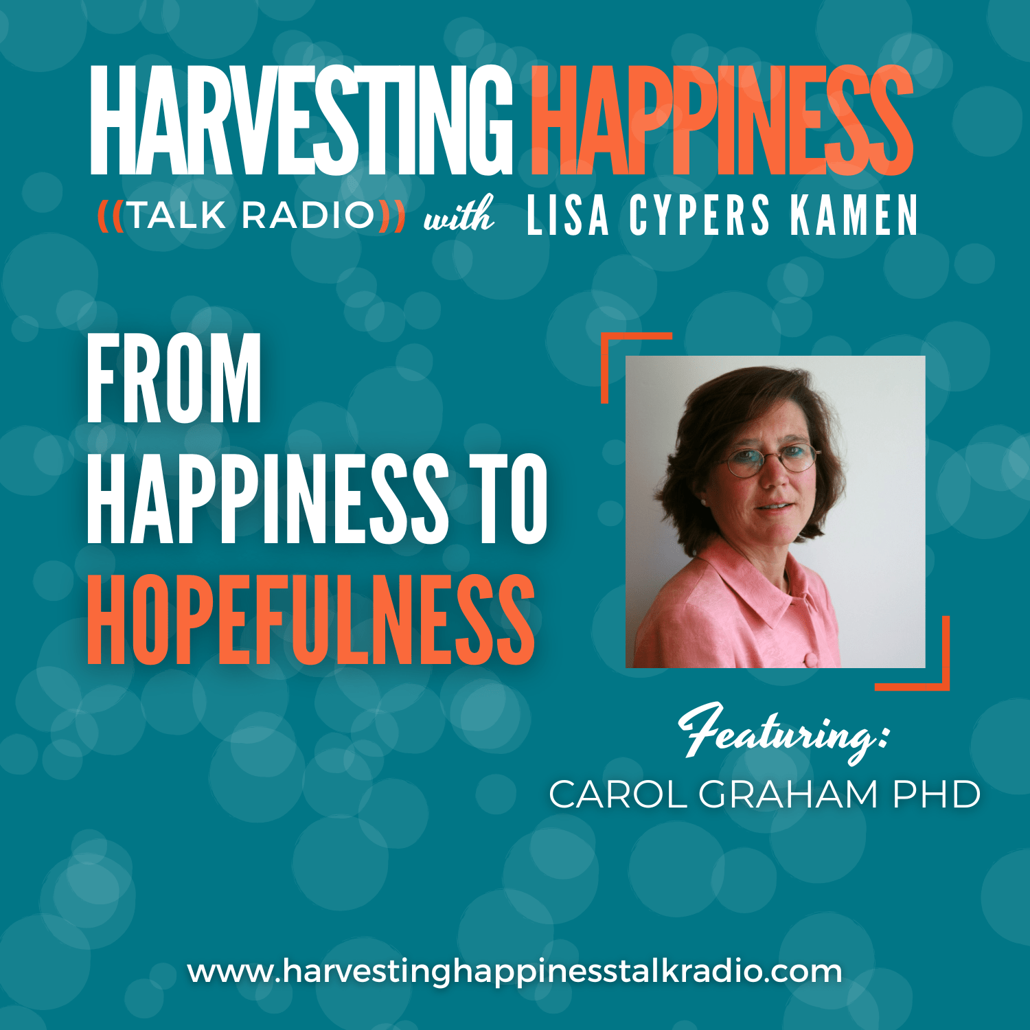 Podcast about happiness and hopefulness with carol graham and Lisa Cypers Kamen